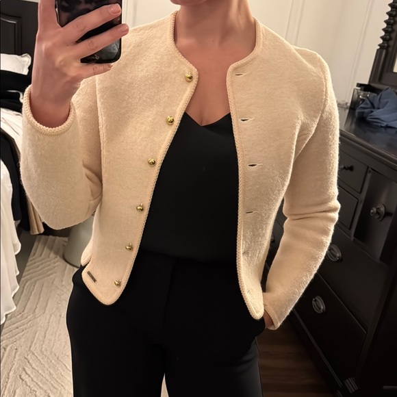 Geiger of Austria Pure Wool Vintage Cream Women's Jacket - Picture 3 of 12